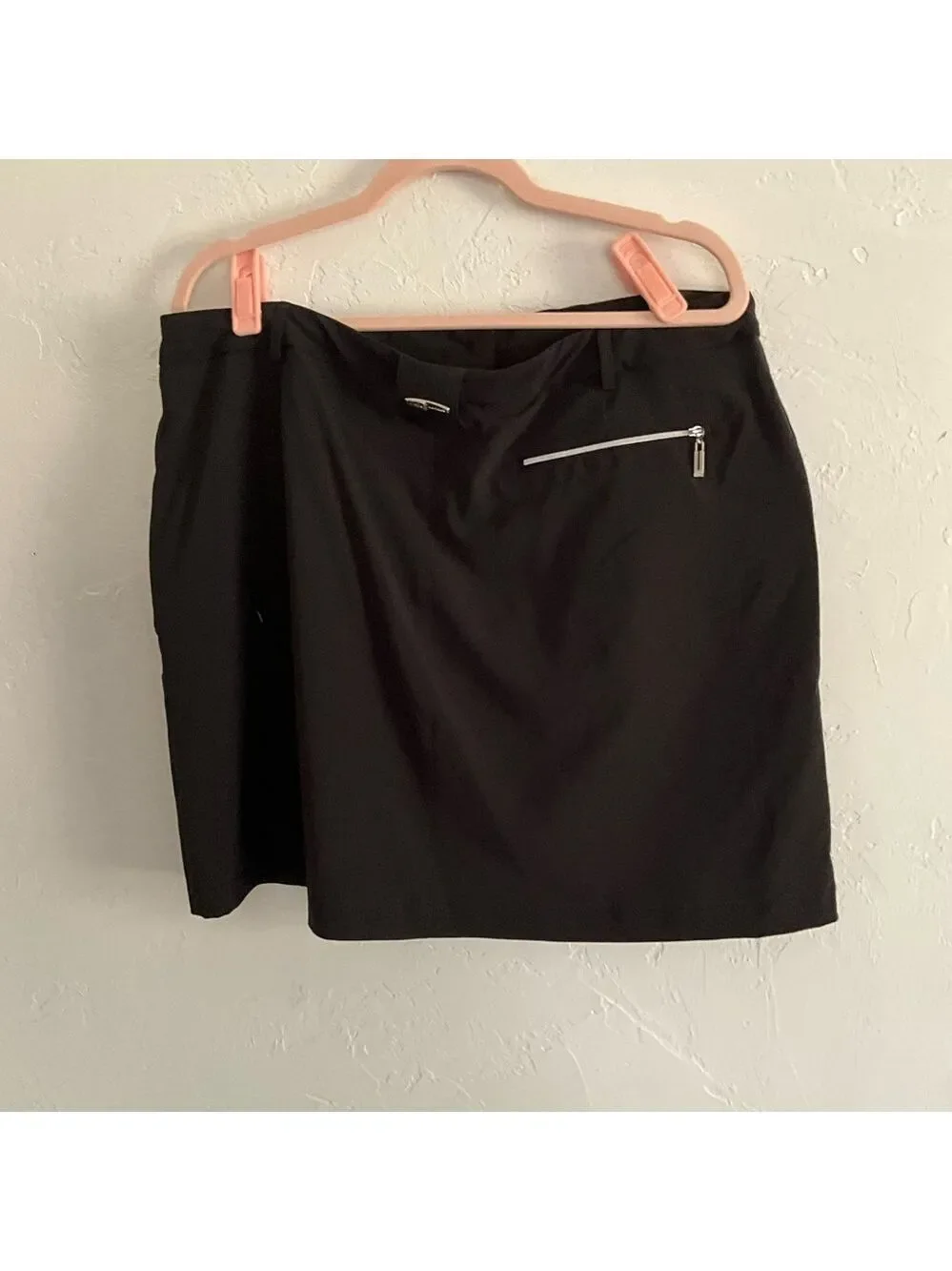 Jamie Sadock Black Skinnylicious Golf Skort Size 14